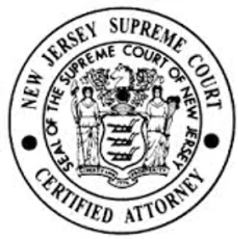 New Jersey Supreme Court Certified Attorney badge and seal